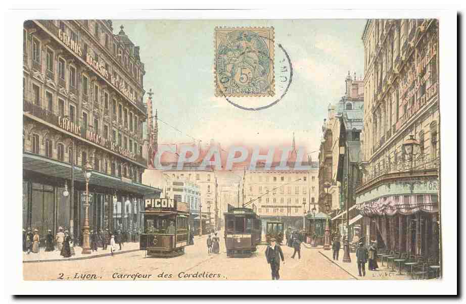 Lyon, Carrefour des Cordeliers — PICON — éditeur L.V.B.C.
