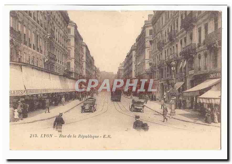Lyon CPA Rue de la Republique (animee)