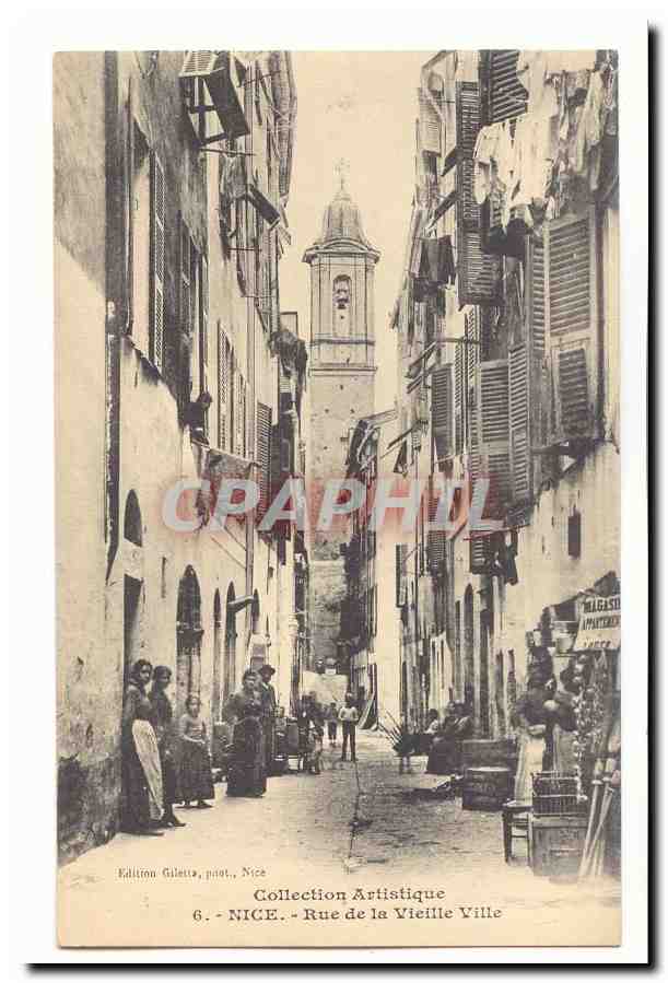 Nice CPA Rue de la vieille ville