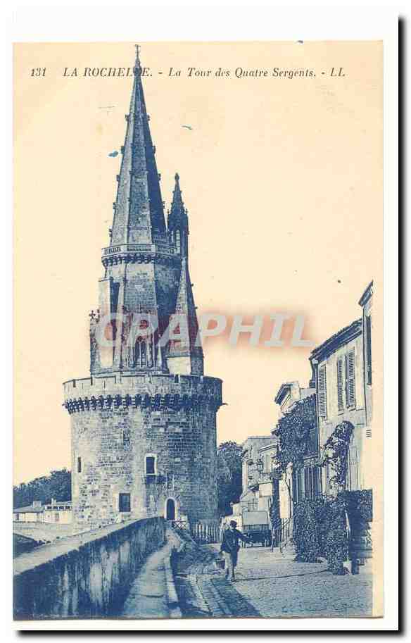 La Rochelle CPA La tour des Quatre sergents