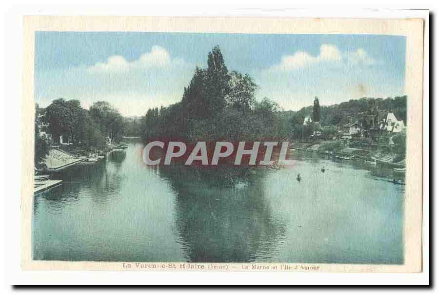 La VArenne Saint Hilaire CPA La Marne et l'ile d'amour