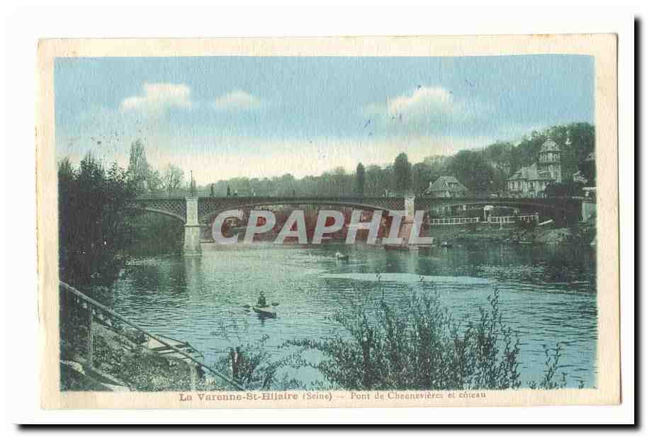 La Varenne-St-Hilaire (Seine) — Pont de Cheanevières et côteau