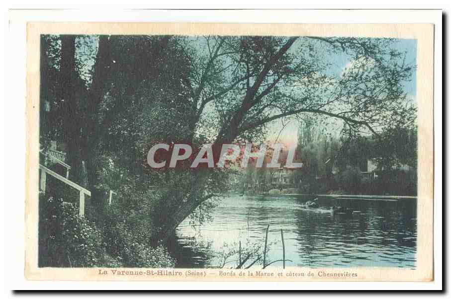 La Varenne-St-Hilaire (Seine) — Bord de la Marne et côteau de Chennevières