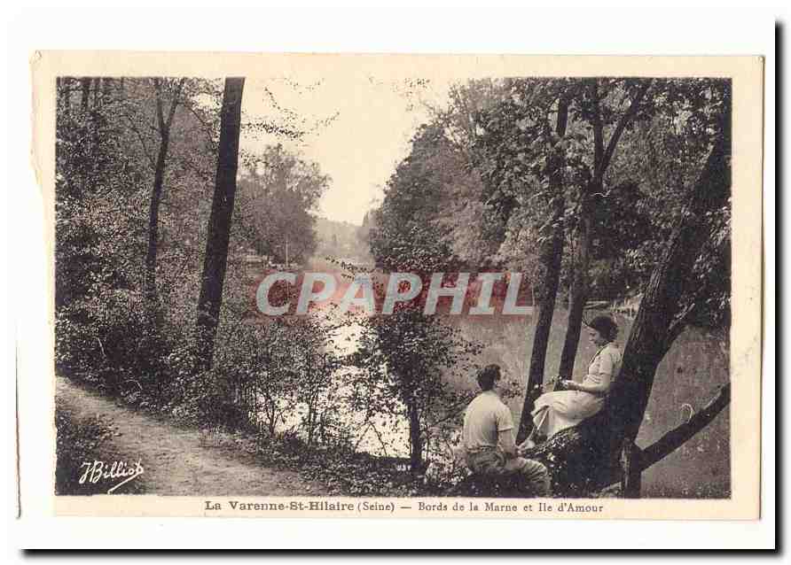 La VArenne Saint Hilaire CPA Bords de la Marne et l'ile d'amour