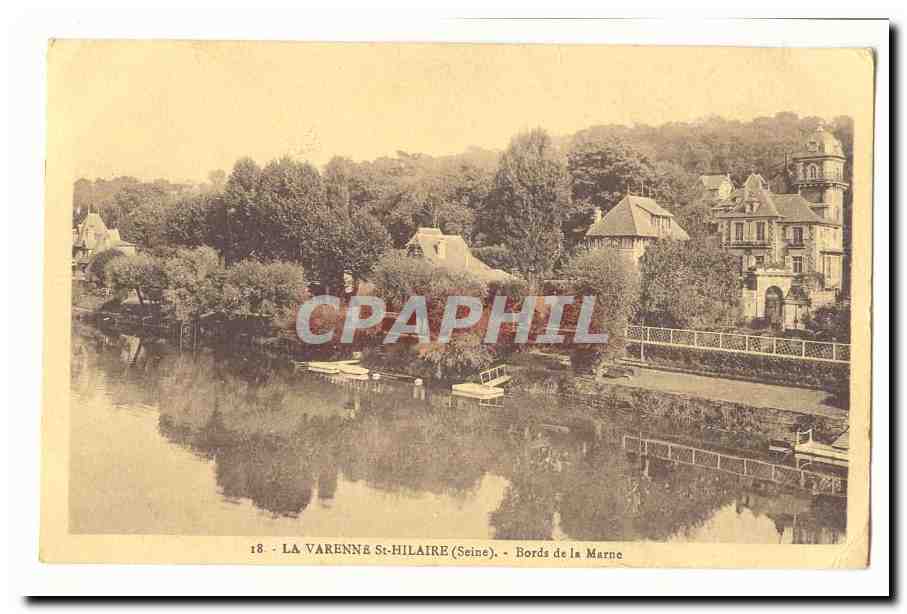 La Varenne-St-Hilaire (Seine) — Banks of the Marne — Unidentified Publisher, Series No. 18