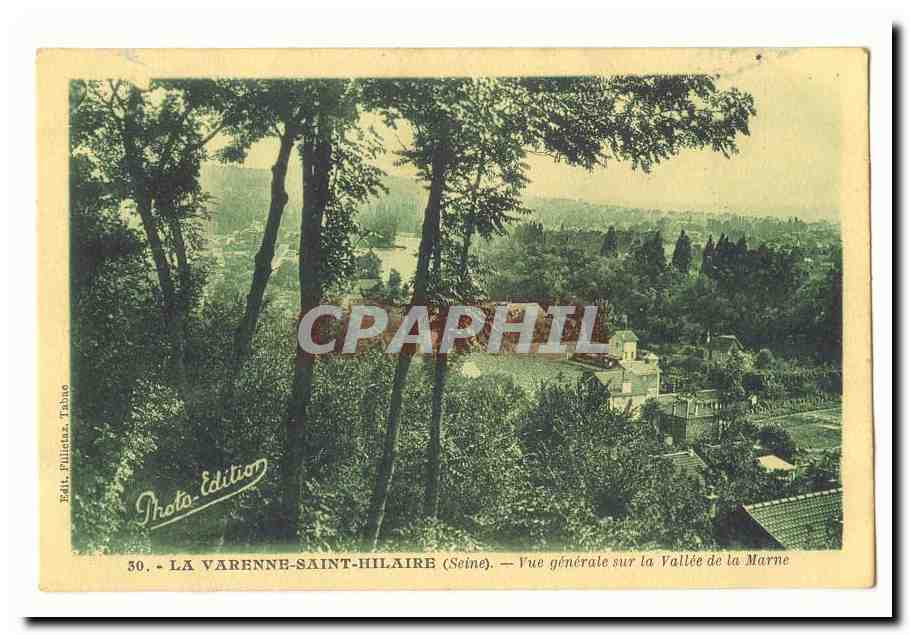 La Varenne-Saint-Hilaire (Seine) — Vue générale sur la Vallée de la Marne — Photo-Édition