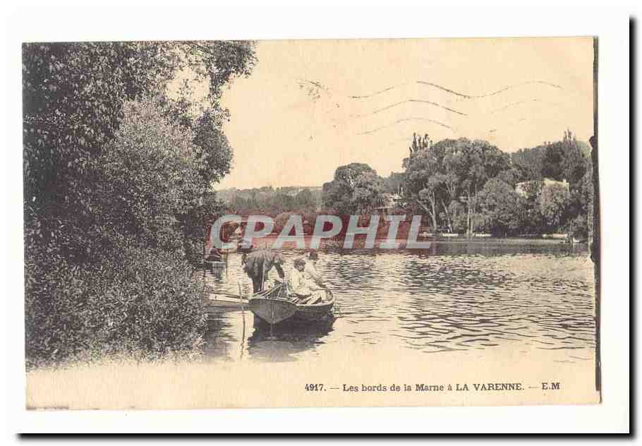 Les bords de la Marne à LA VARENNE — E.M. — n° 4917