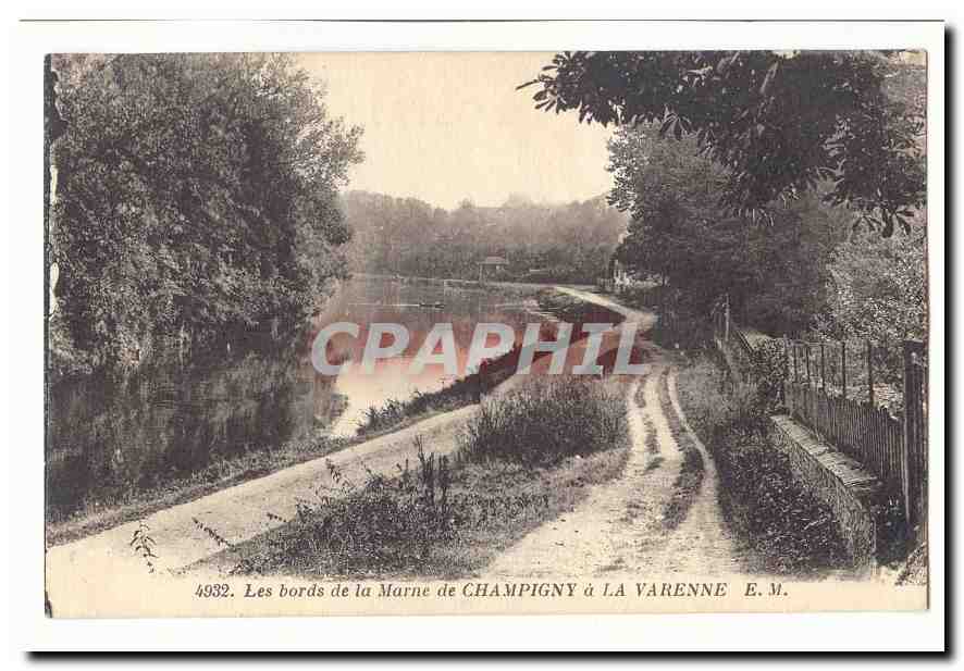 Les bords de la Marne de CHAMPIGNY à LA VARENNE — E.M. n°4932