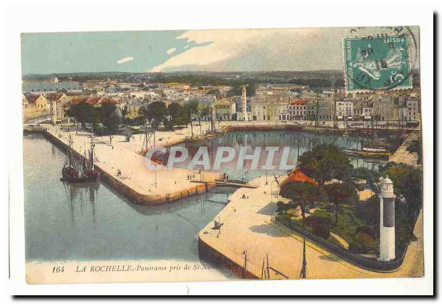 La Rochelle - Panorama pris de St-Nazaire — éditeur CPAPHIL, n° 164