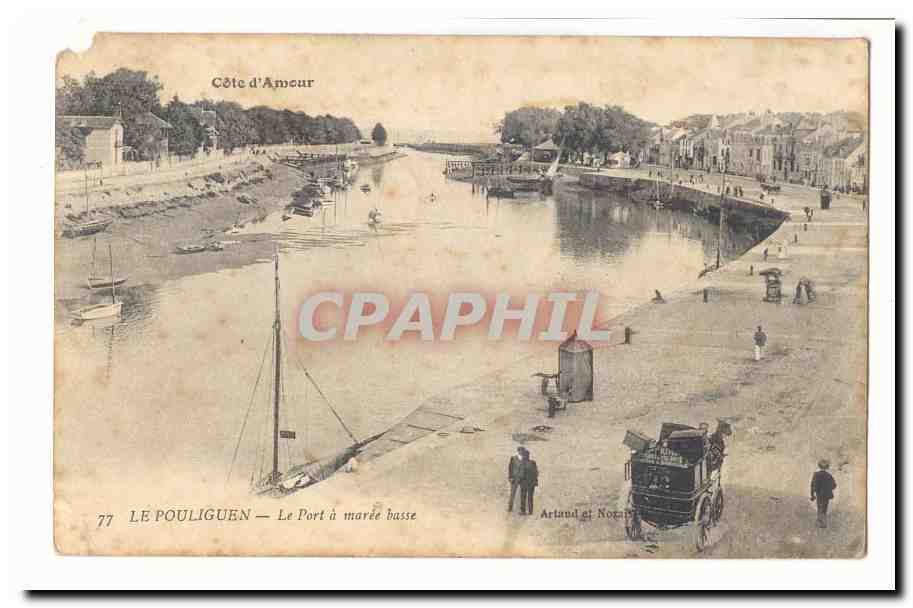Le Pouliguen CPA Le port a maree basse