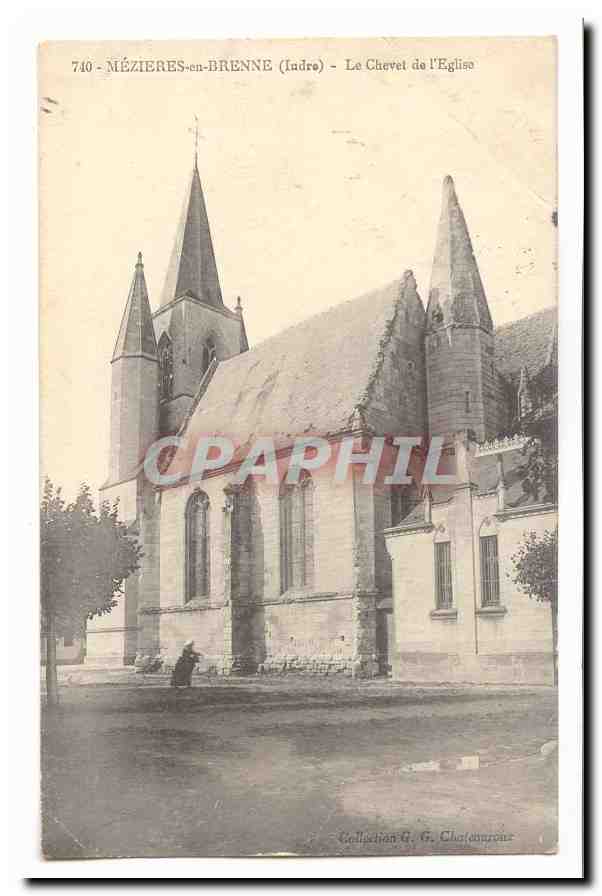 Mezieres en Brenne CPA Le chevet de l'eglise