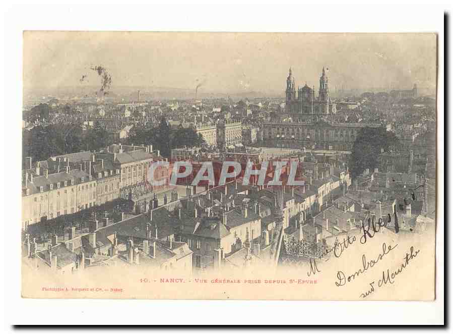 Nancy CPA Vue generale prise depuis St Epvre