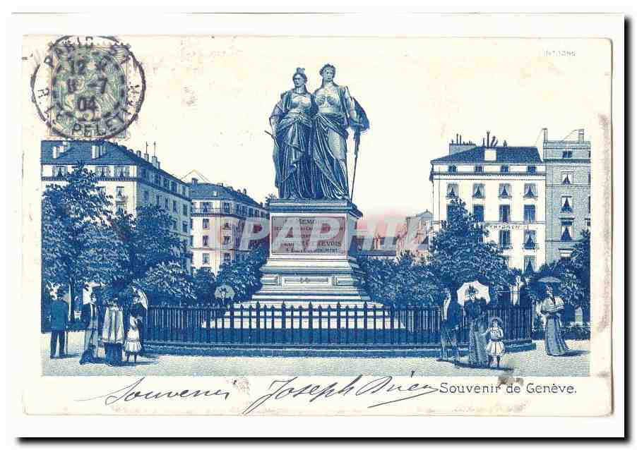 Suisse CPA Souvenir de Geneve