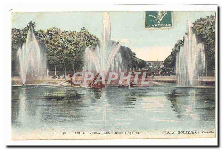 Versailles CPA Le parc e bassin d'apollon