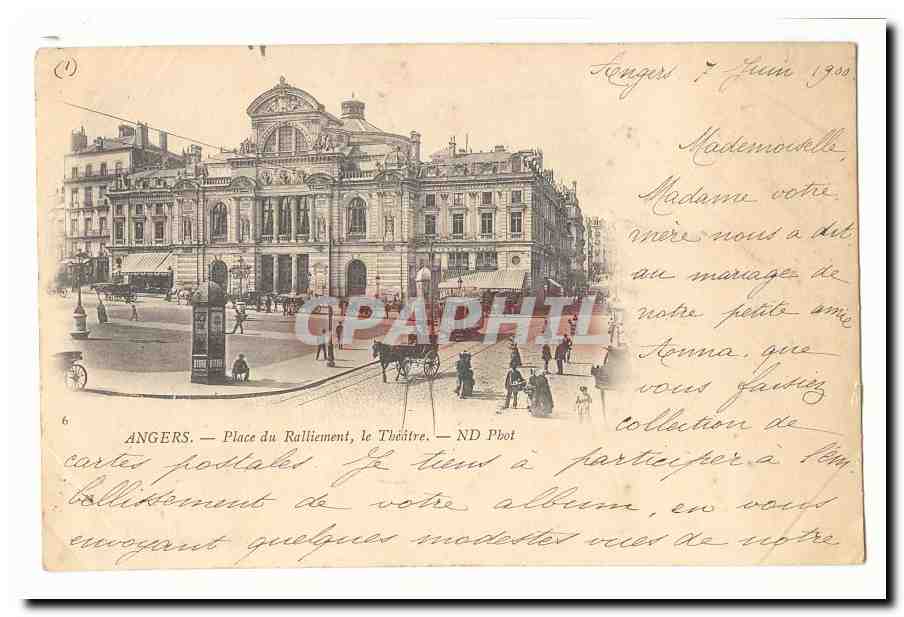 Angers CPA Place du ralliement le theatre