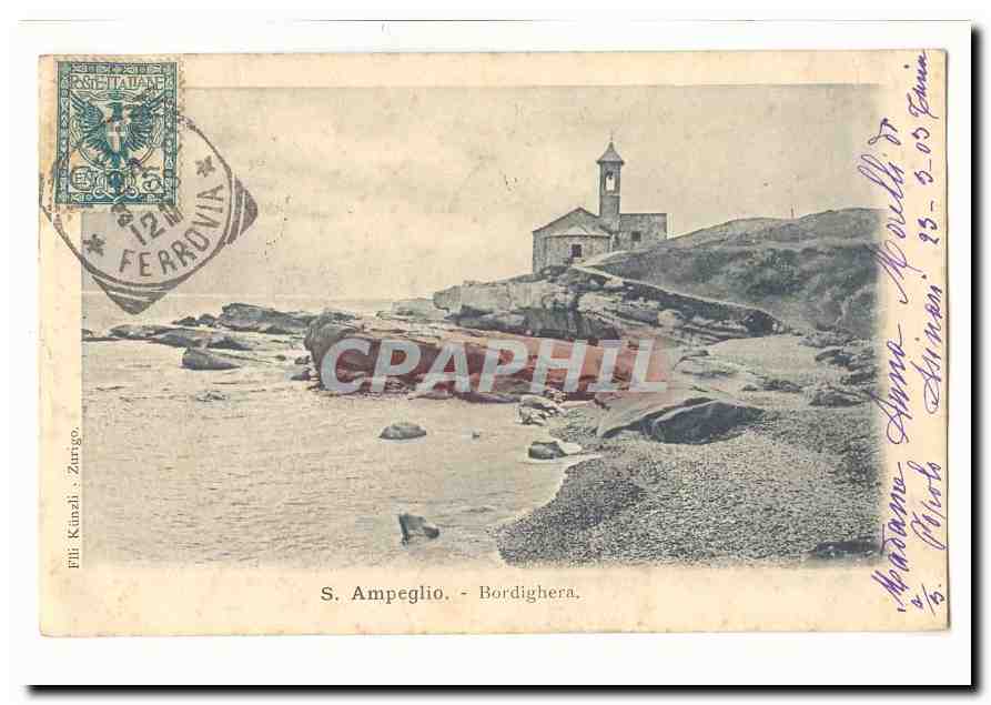 Italie Italia S Ampeglio CPA Bordighera