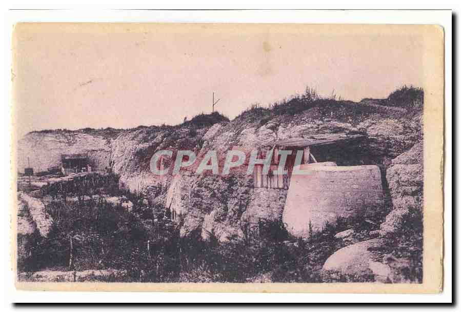 CPA Fort de Douaumont Porte de mitrailleuses contre avions