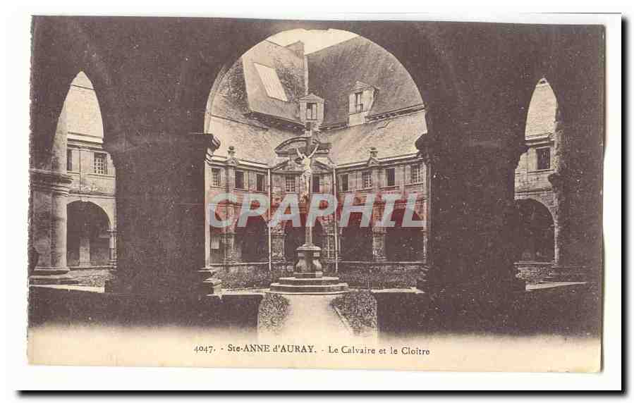 Sainte Anne d'Auray CPA Le calvaire et le cloitre