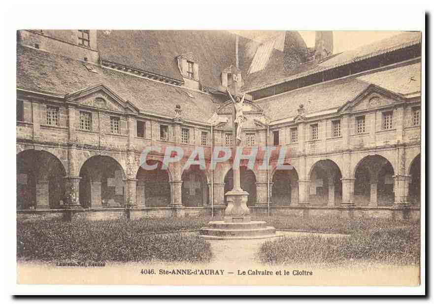 Sainte Anne d'Auray CPA Le calvaire et le cloitre