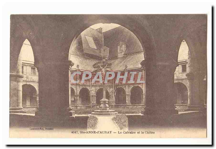 Sainte Anne d'Auray CPA Le calvaire et le cloitre