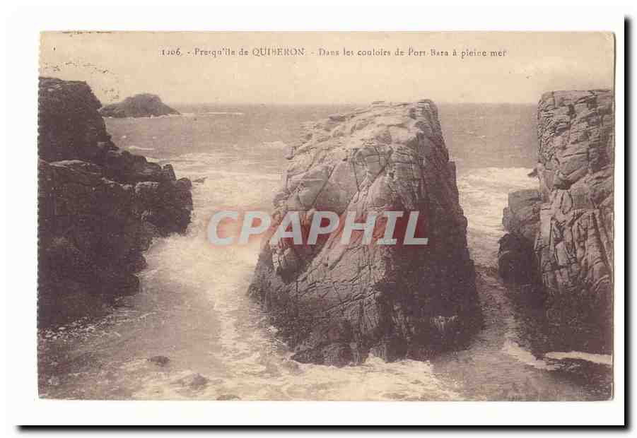 Préguilla de Quiberon — Dans les couloirs de Port-Bata à pleine mer — n°1206
