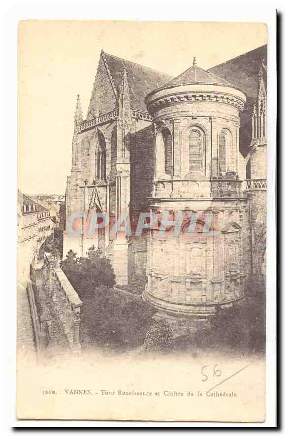 Vannes CPA Tour Renaissance et cloitre de la cathedrale