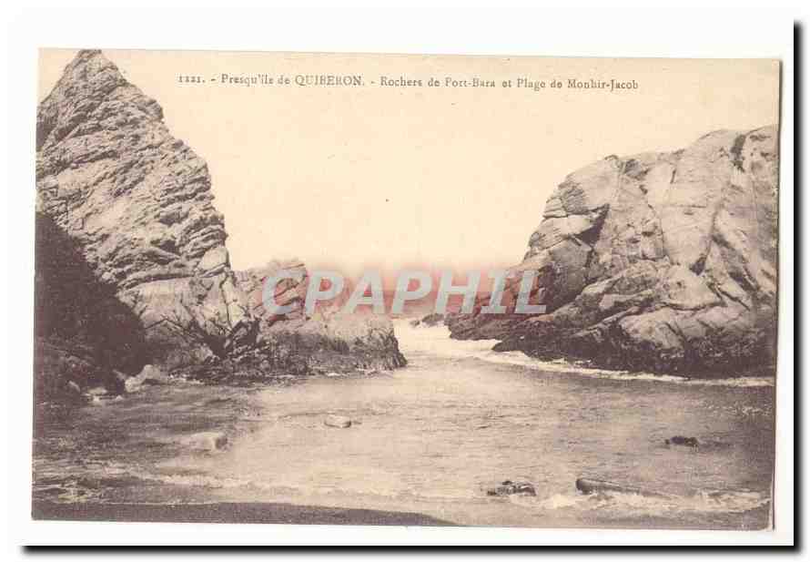 Presqu'île de Quiberon — Rochers de Port-Bara et Plage de Monhir-Jacob — n° 1321