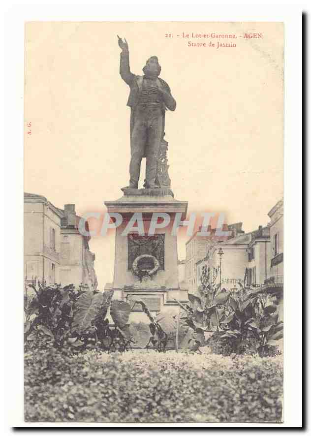 Statue de Jasmin à Agen — Le Lot-et-Garonne
