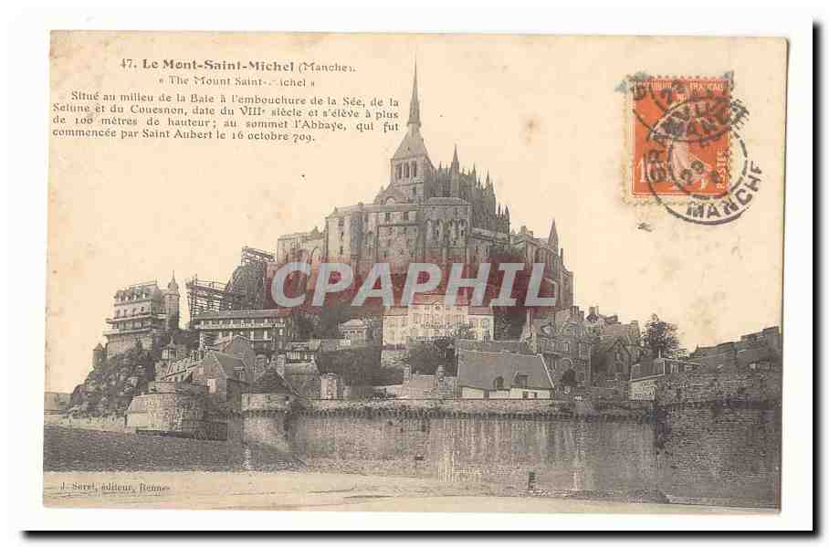 Le Mont Saint Michel CPA Cote Est