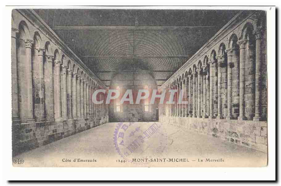 Le Mont Saint Michel CPA La merveille