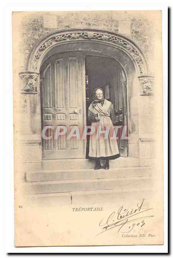 CPA Treportaise (vieille femme) TOP Le Treport