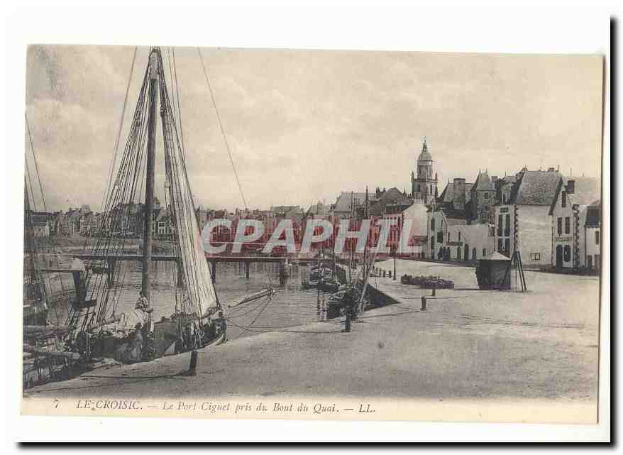 Le Croisic — Der Hafen Ciguet von der Spitze des Kais aus — LL.