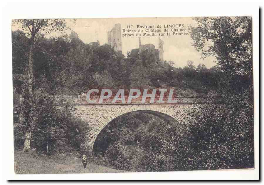 Ruins of Château de Chalucet — Views of the Mill on the Briance — Near Limoges — n°117