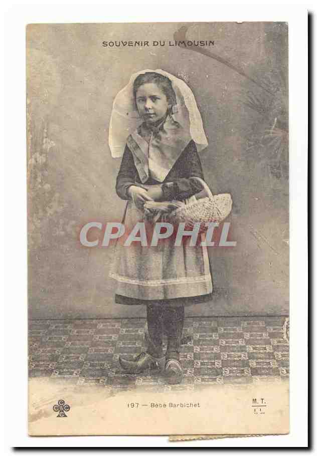 Souvenir du Limousin CPA Bebe Barbichet (enfant)