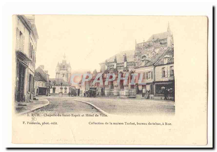 Rue CPA Chapelle de Saint Esprit et hotel de ville