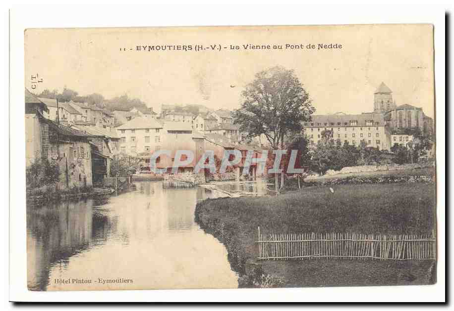 Eymoutiers CPA La Vienne au pont de Nedde