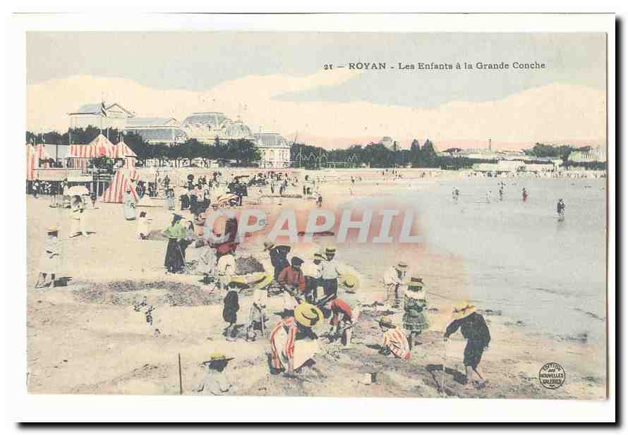 Royan CPA les enfants a la grande Conche