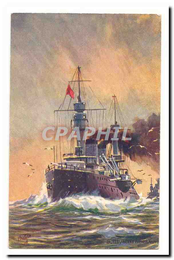 CPA Le Jaureguiberry Cuirasse d'escadre lance en 1893