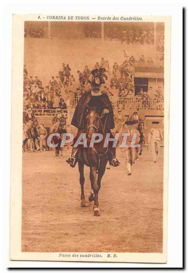Corrida de Toros CPA Entree des cuadrilles Paseo ds cuadrilles