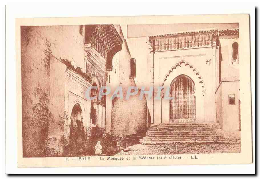 Maroc Rabat CPA La mosquee et la Medersa (13eme siecle)