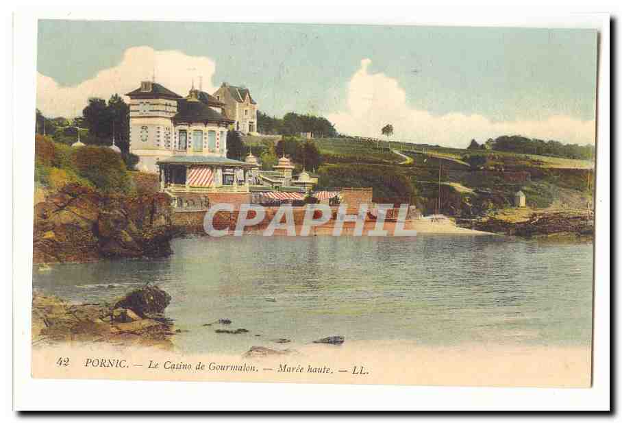 Pornic CPA Le casino de Gourmalon Maree haute