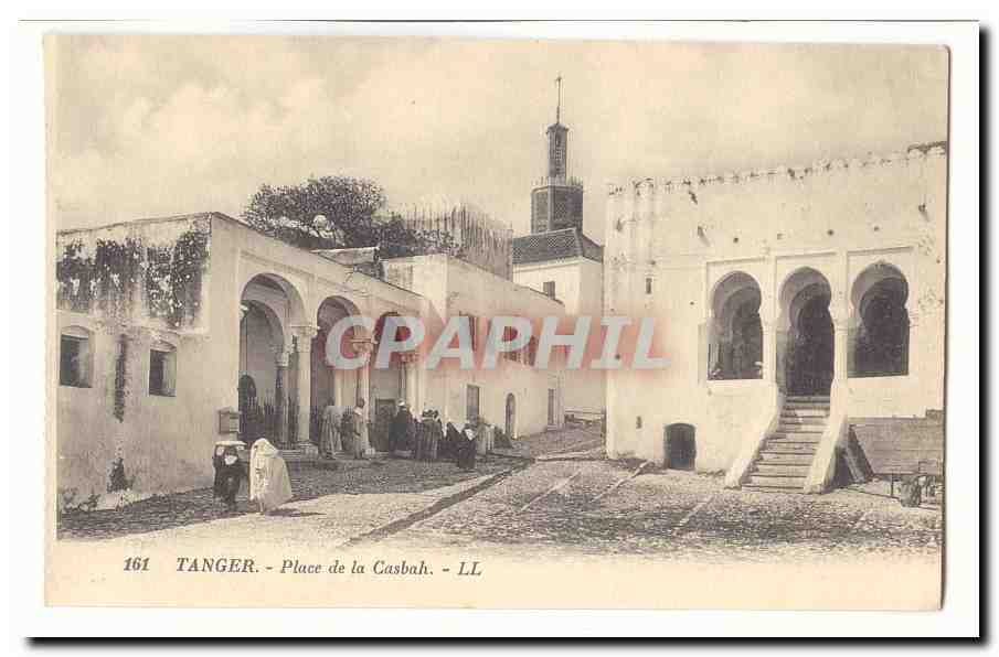 Maroc Tanger CPA place de la Casbah