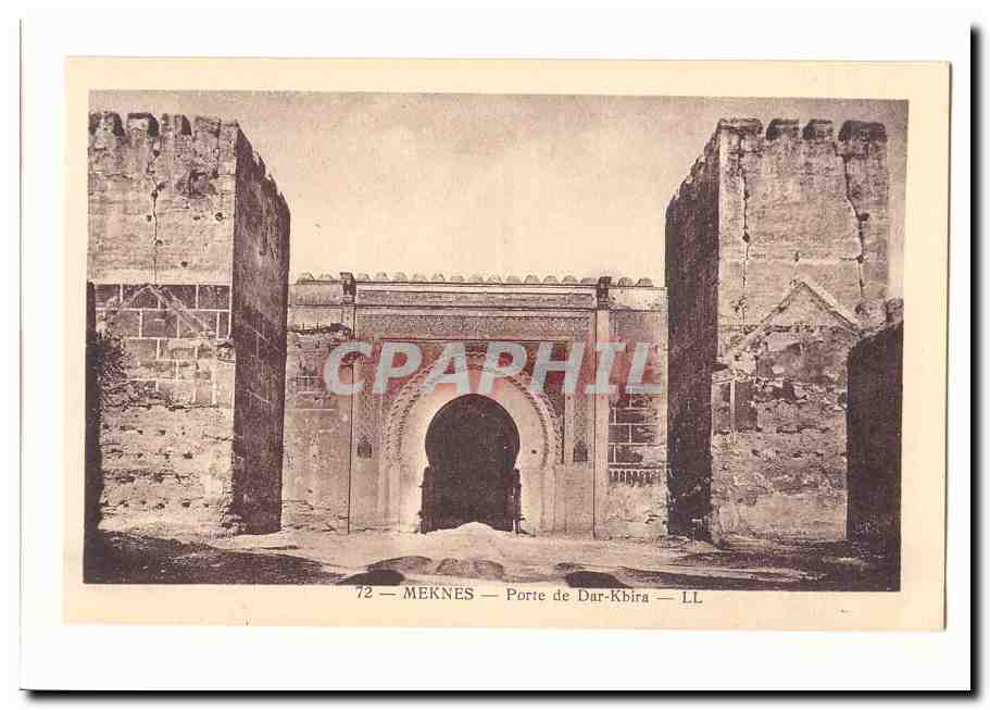 Maroc Meknes CPA Porte de Dar Kbira