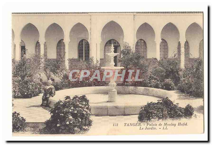Maroc Tanger CPA Palais de Moulay Hafid Le jardin