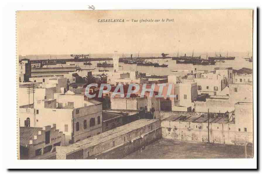 Casablanca — Vue générale sur le Port