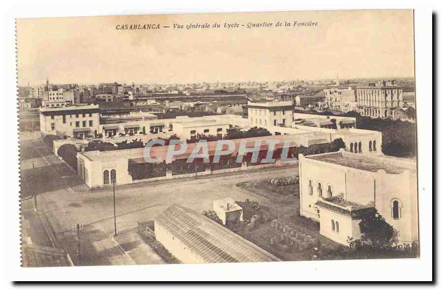 Casablanca — Vue générale du Lycée — Quartier de la Foncière