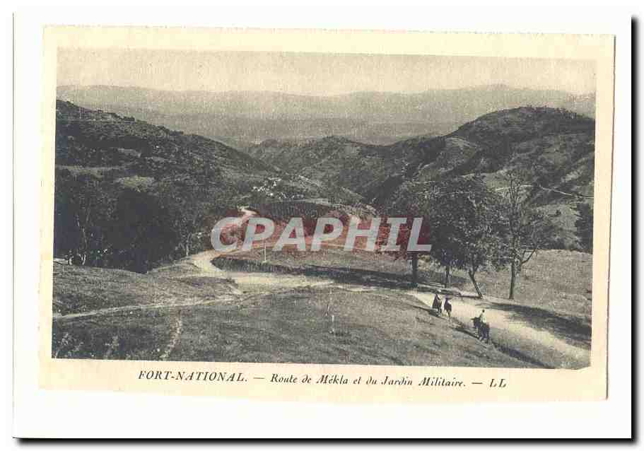 Fort-National — Route de Mékla et du Jardin Militaire — LL