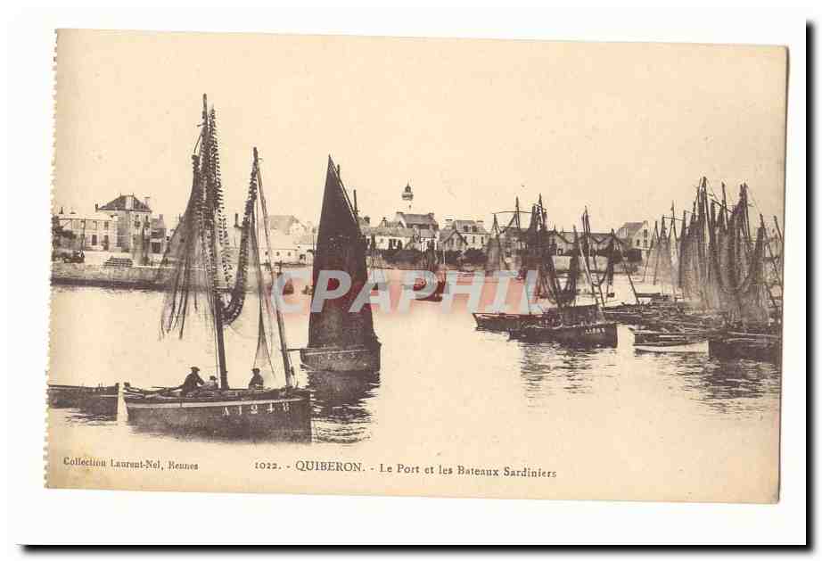 Quiberon — Le Port et les Bateaux Sardiniers — Collection Laurent-Nel, Reunnes