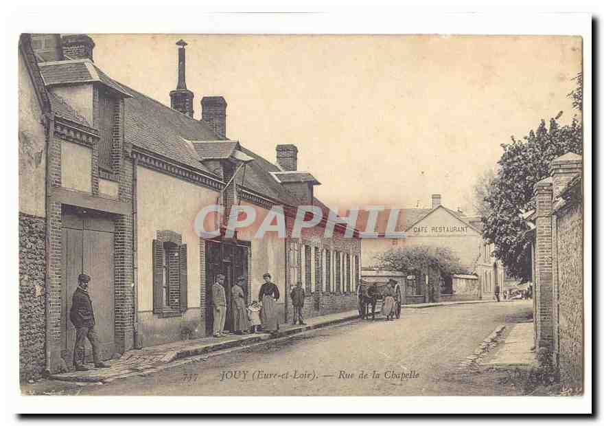 Jouy CPA Rue de la chapelle (animee)