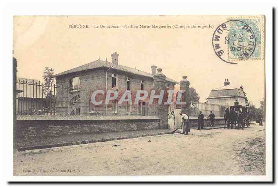 Péronne - El Quinconce - Pavillon Marie-Marguerite (Clínica quirúrgica) — Imp. Lill. Lepage (2-A-V)